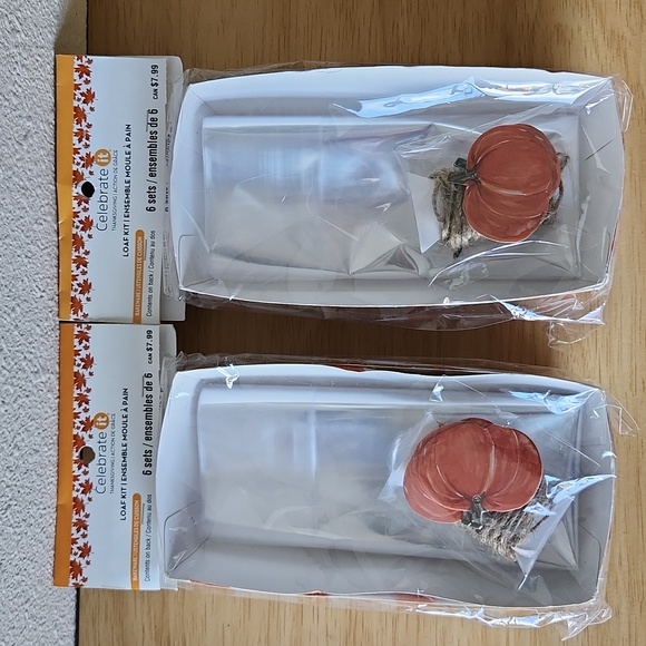 Loaf Kit Bakeware Celebrate It NWT 2 Sets Pumpkin Design - Picture 2 of 4